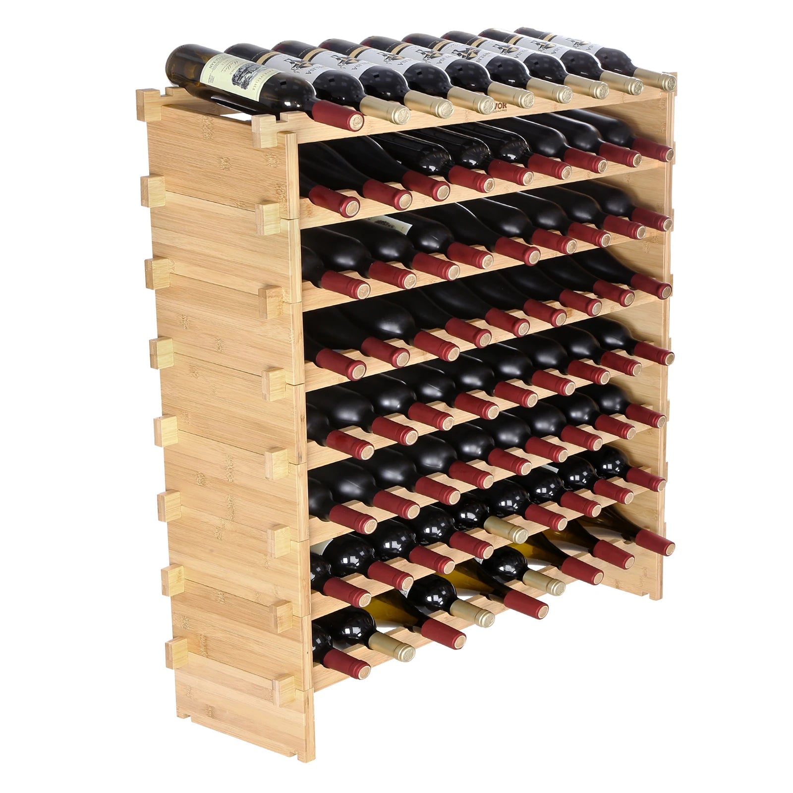 48/72 Bottle Stackable Modular Wine Rack