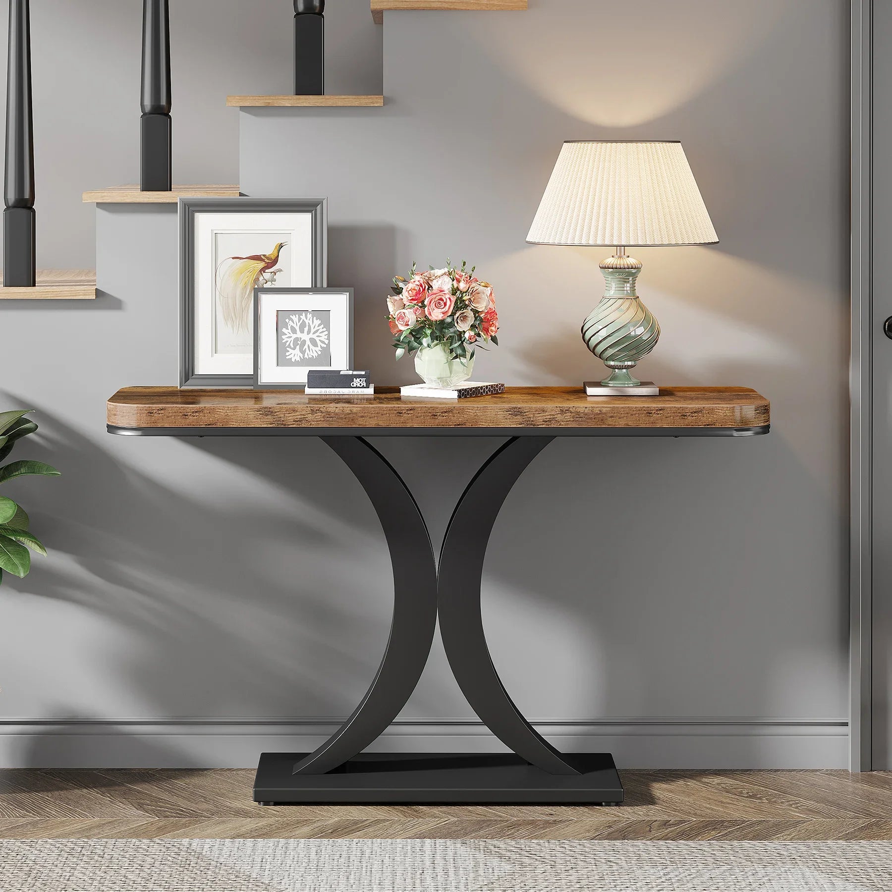 Console Table, 40 inch Narrow Entryway Foyer