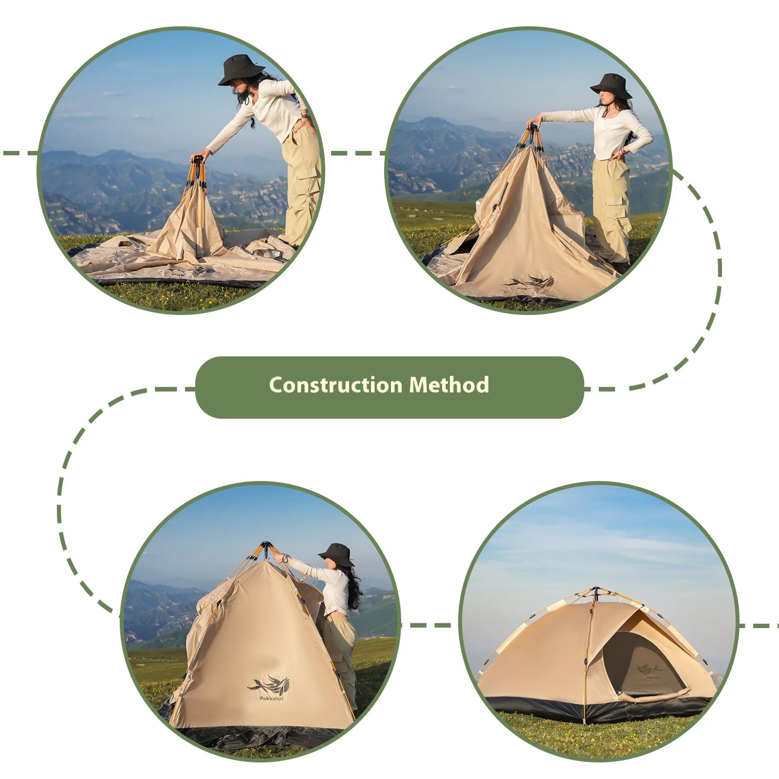 Pakicetus Instant Golden Tent