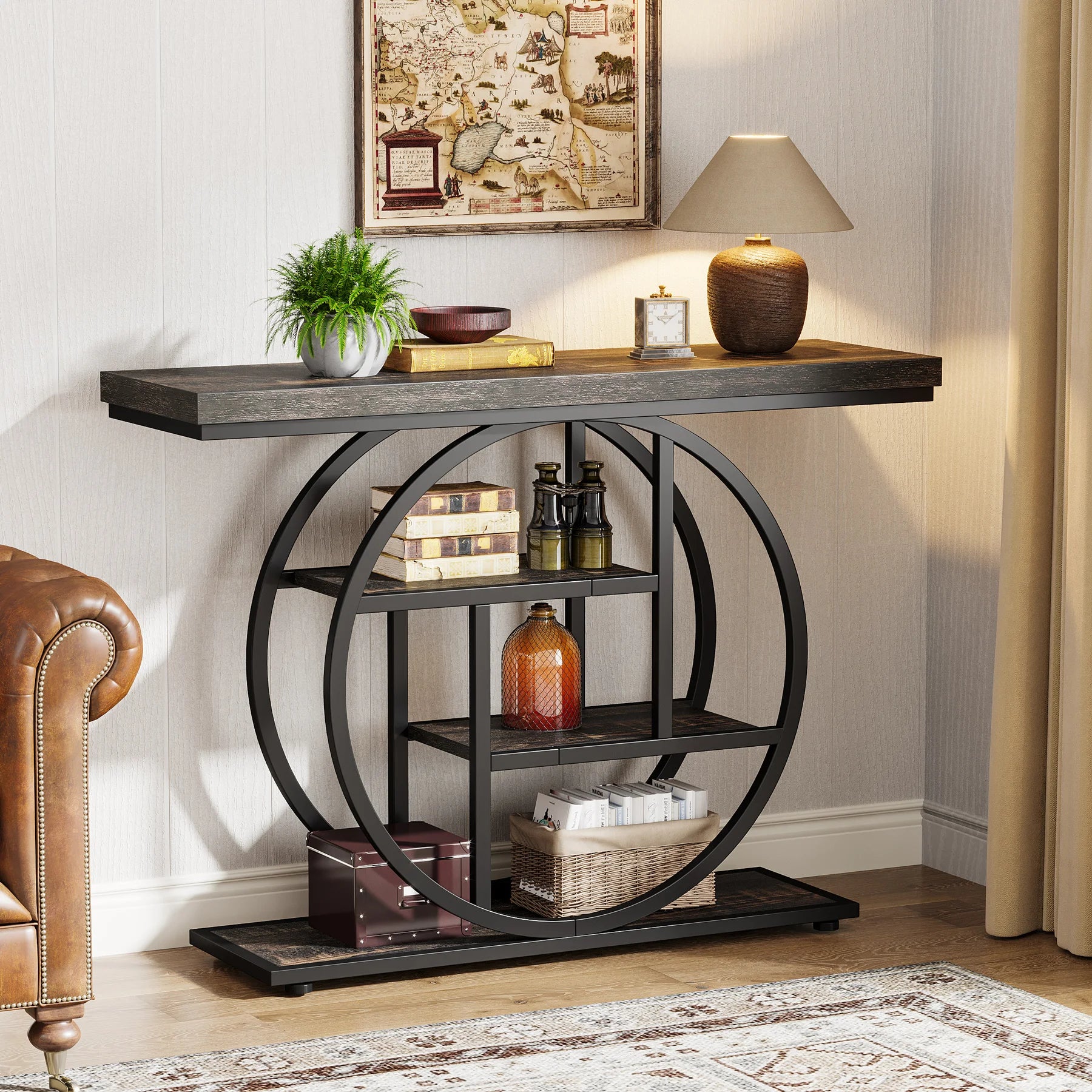 Console Table, 4-Tier Entryway