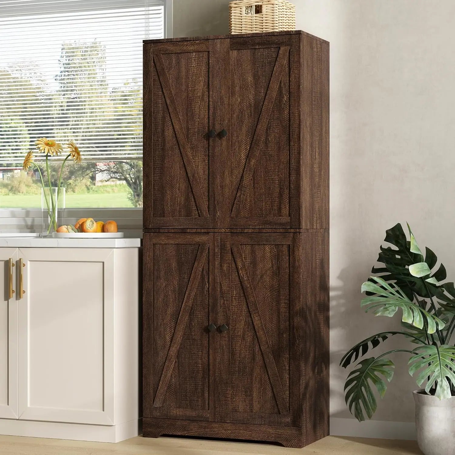 Kitchen Pantry Cabinet, 72”