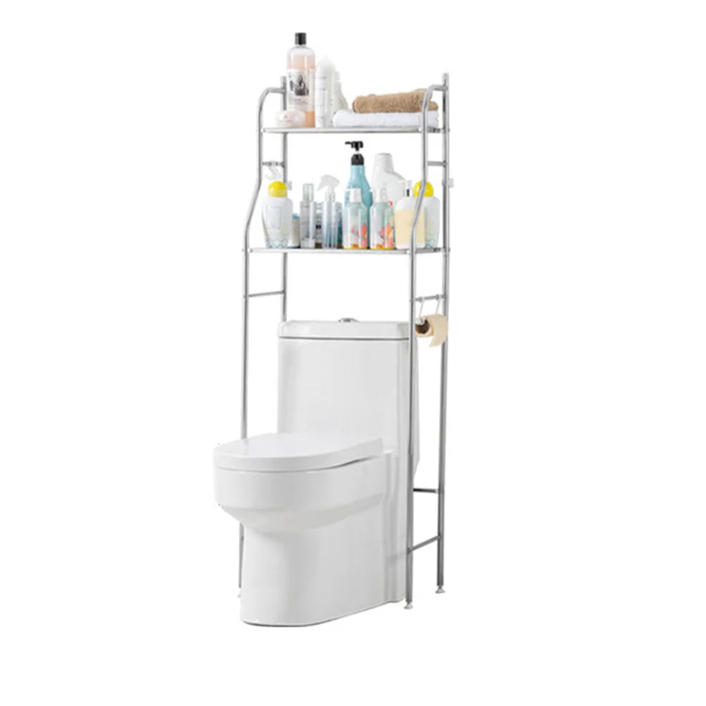 Metal Bathroom Shelves with Paper Holder