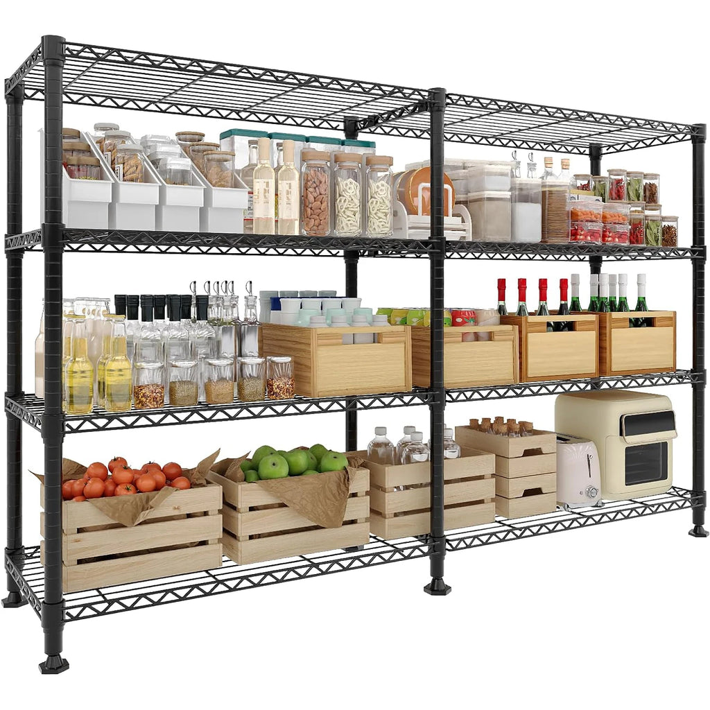 Heavy Duty Metal Shelving Unit 4-Tier Wire Rack