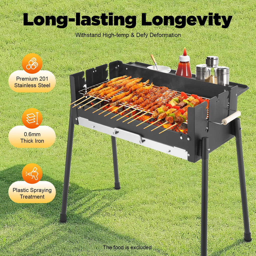 Portable Stainless Steel Outdoor Barbecue Grill