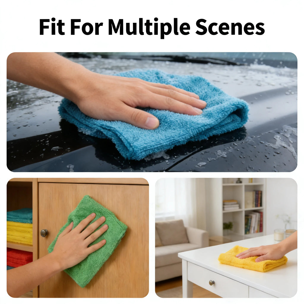 10 Pack Microfiber Cleaning Cloths