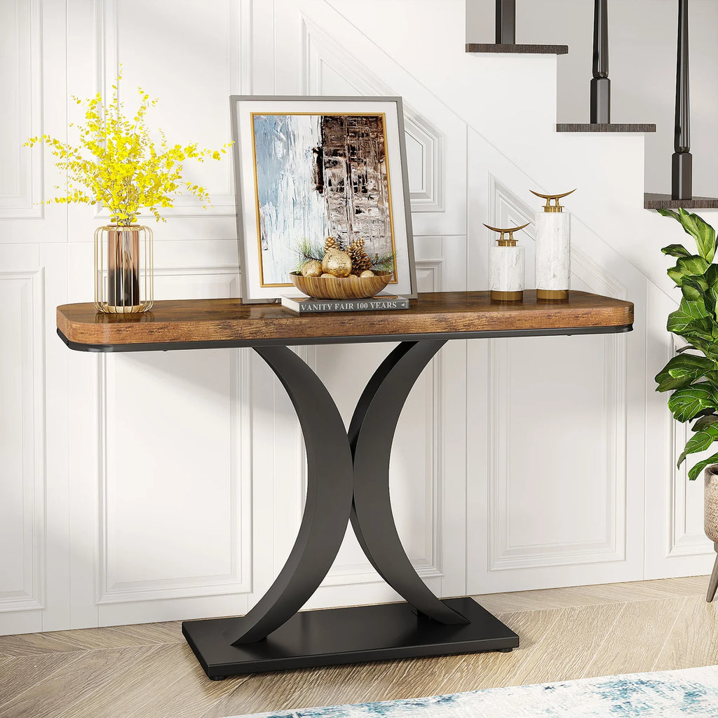 Console Table, 40 inch Narrow Entryway Foyer