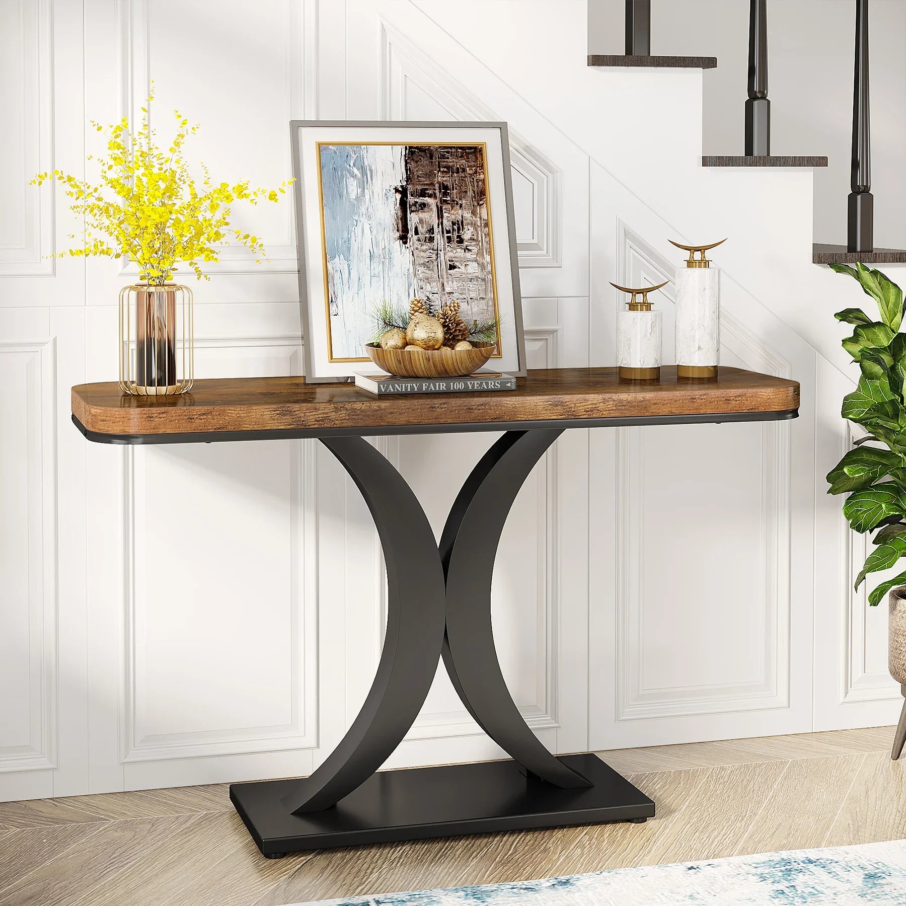 Console Table, 40 inch Narrow Entryway Foyer