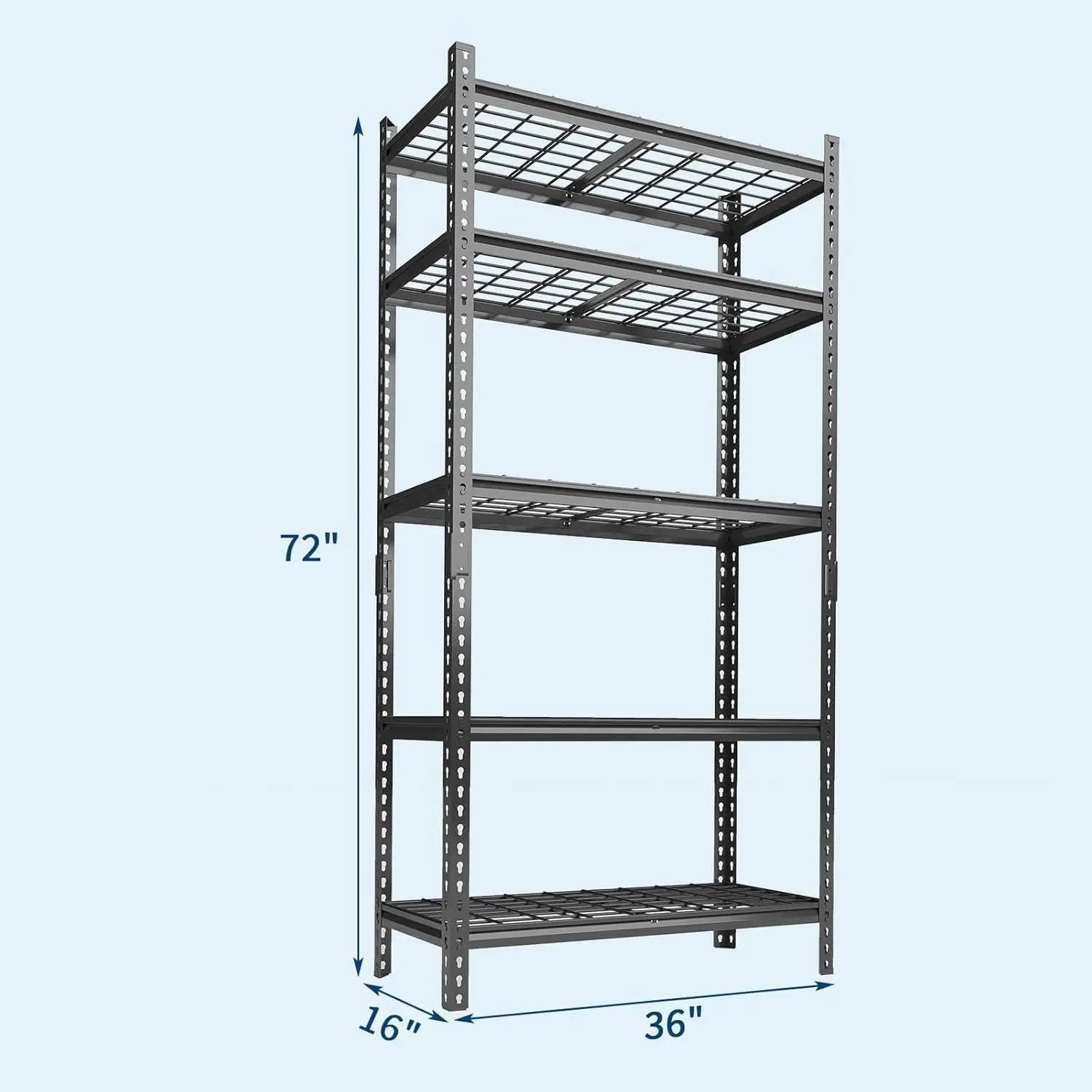 Heavy Duty 5 Tier Storage Shelves