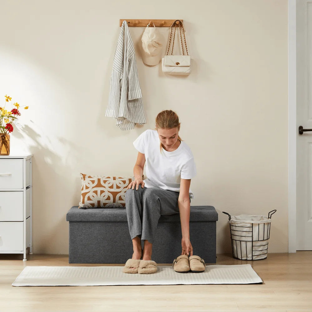 Ottoman Bench Foldable Storage Chest