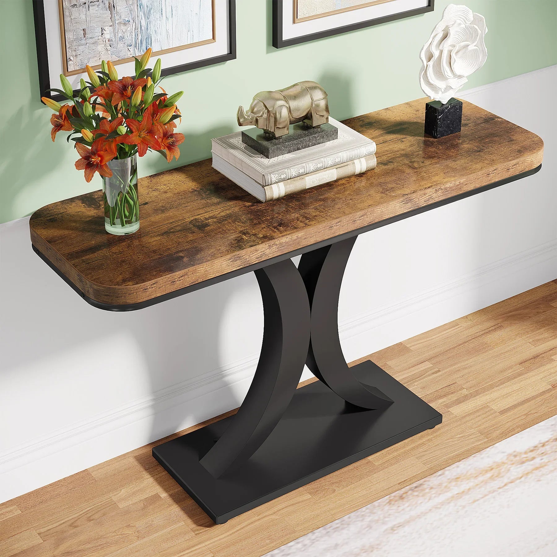 Console Table, 40 inch Narrow Entryway Foyer