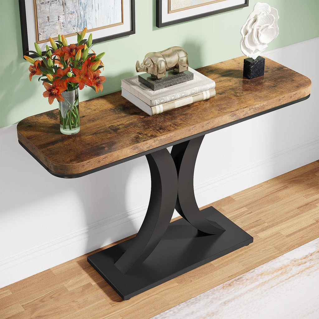Console Table, 40 inch Narrow Entryway Foyer