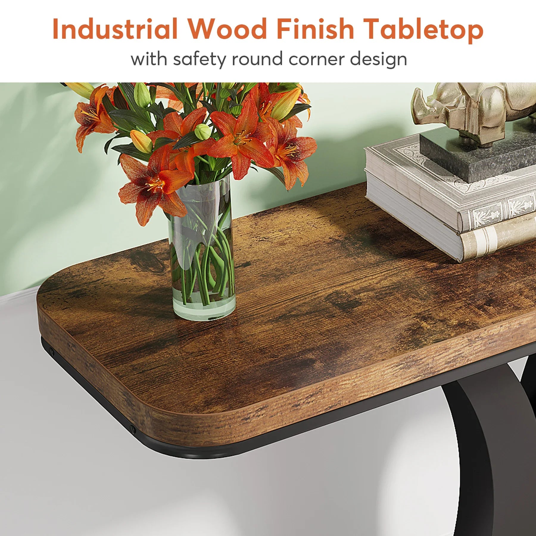 Console Table, 40 inch Narrow Entryway Foyer