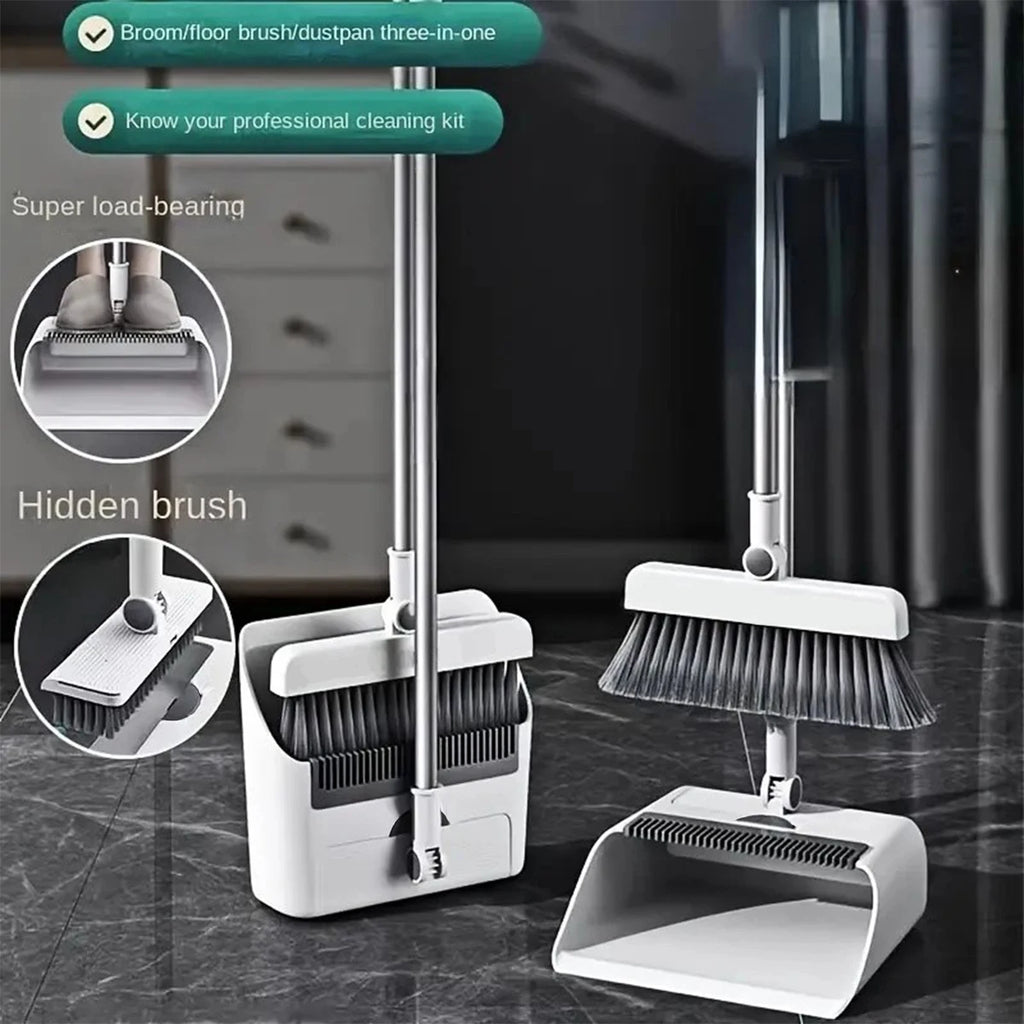 3in 1 Broom and Dustpan Set