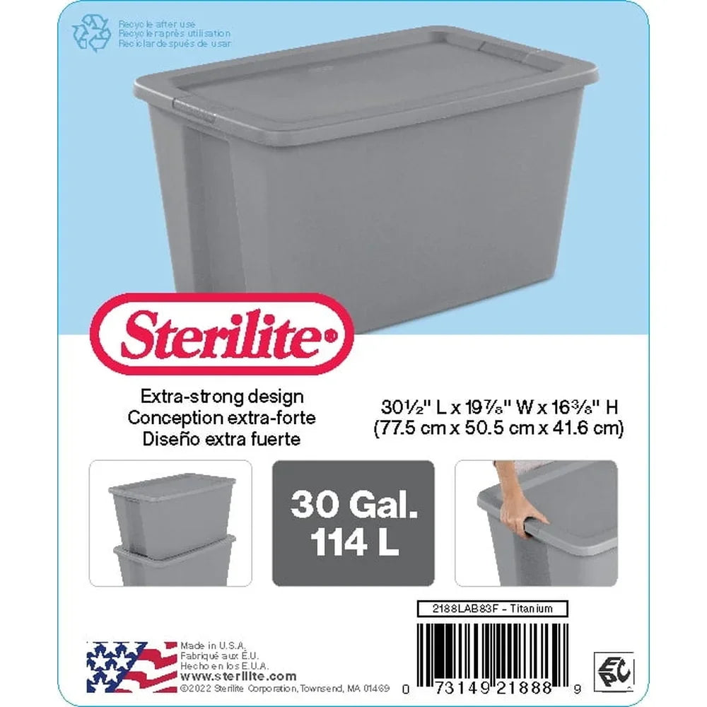 30 Gallon Storage Bin With Lid