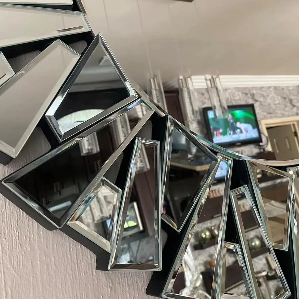 Decorative Glass Accent Mirrors Bathroom