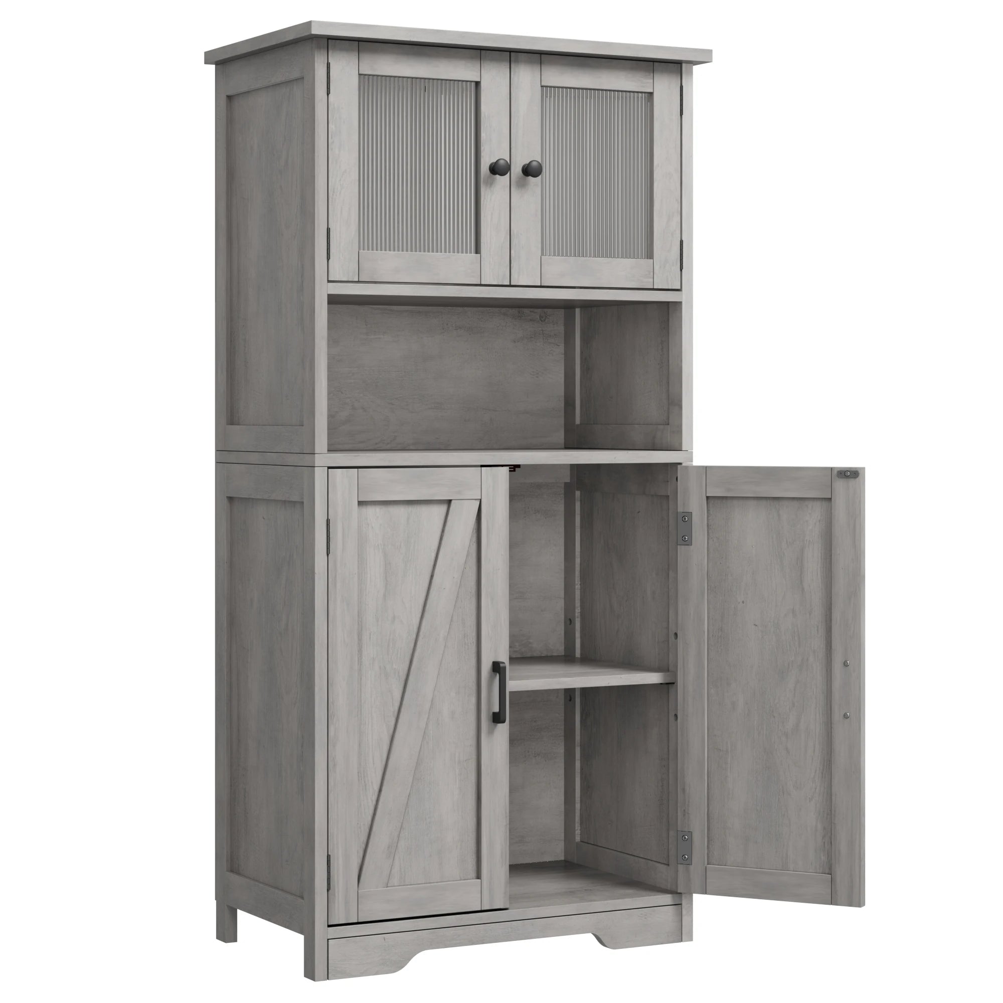 Kitchen Pantry Cupboard with 4 Doors