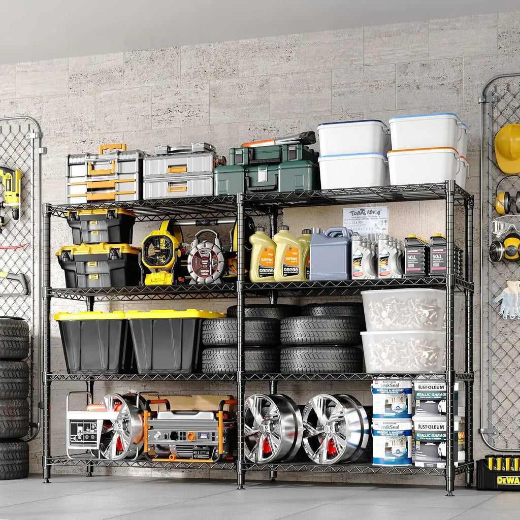 Heavy Duty Metal Shelving Unit 4-Tier Wire Rack