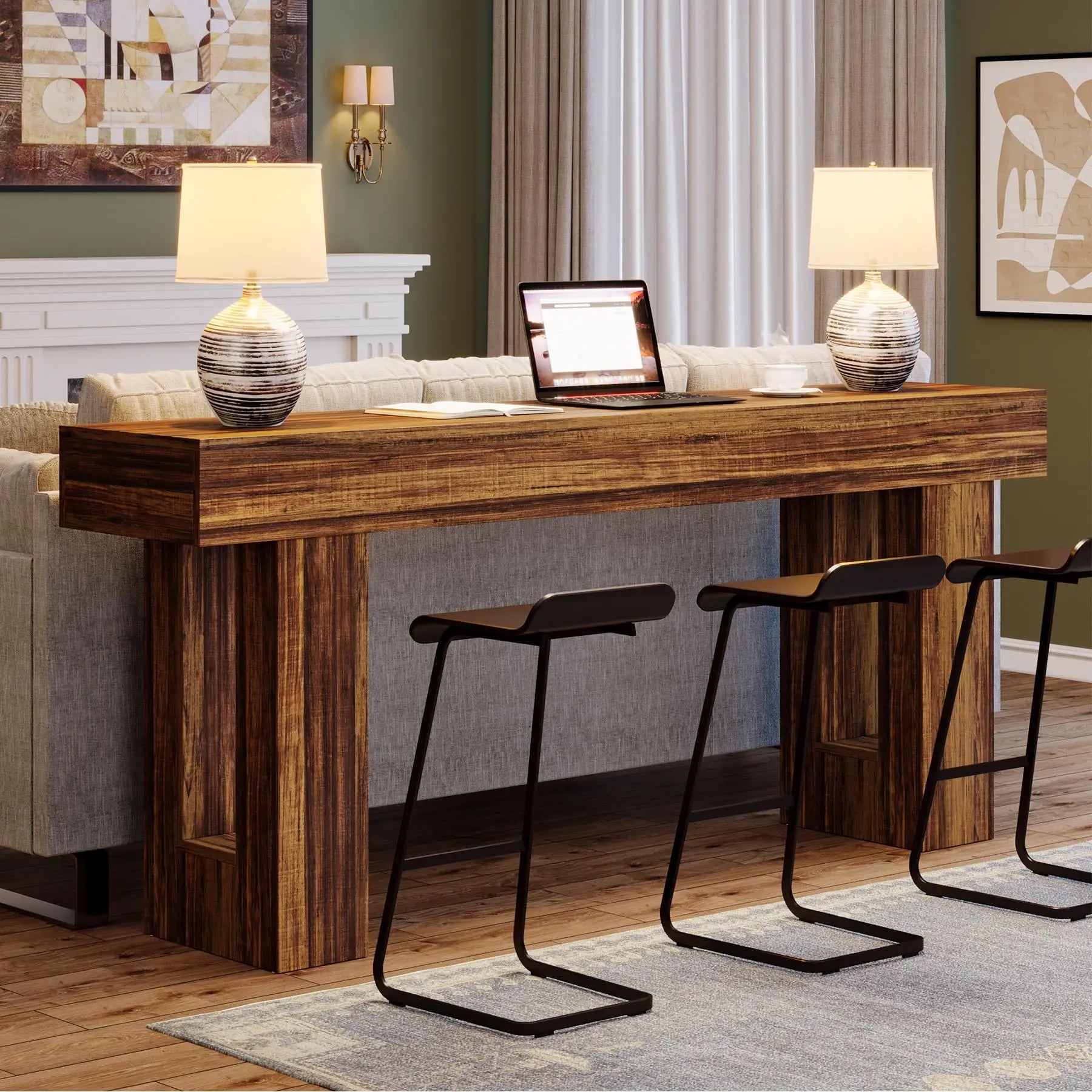 63-Inch Long Console Table
